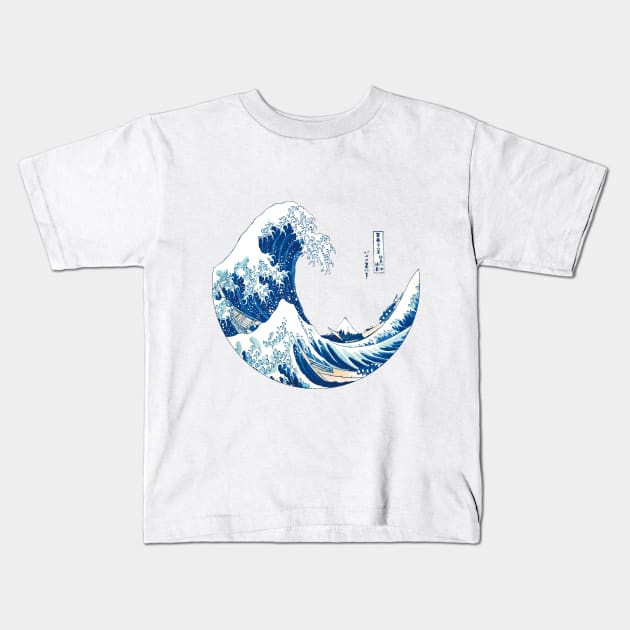 Tribute to Hokusai Kids T-Shirt by Hello Melho